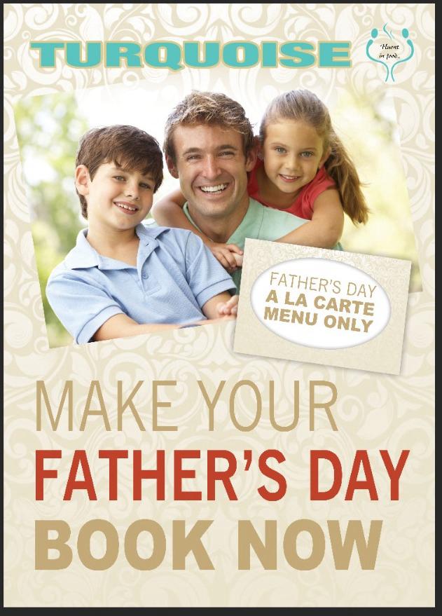 Book now for father's day